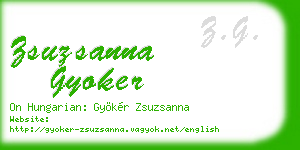 zsuzsanna gyoker business card